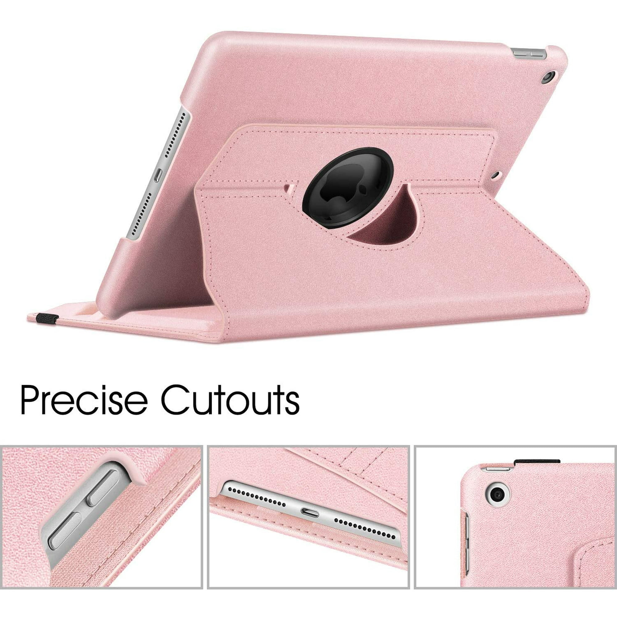 Built-in Pencil Holder 360 Degree Rotating Smart Protective Stand Cover with Auto Sleep//Wake for iPad 10.2 Tablet Fintie Rotating Case for New iPad 7th Generation 10.2 Inch 2019 - Black